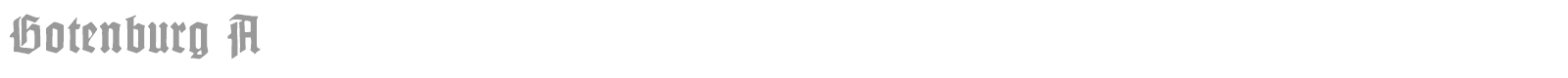 Gotenburg A font preview